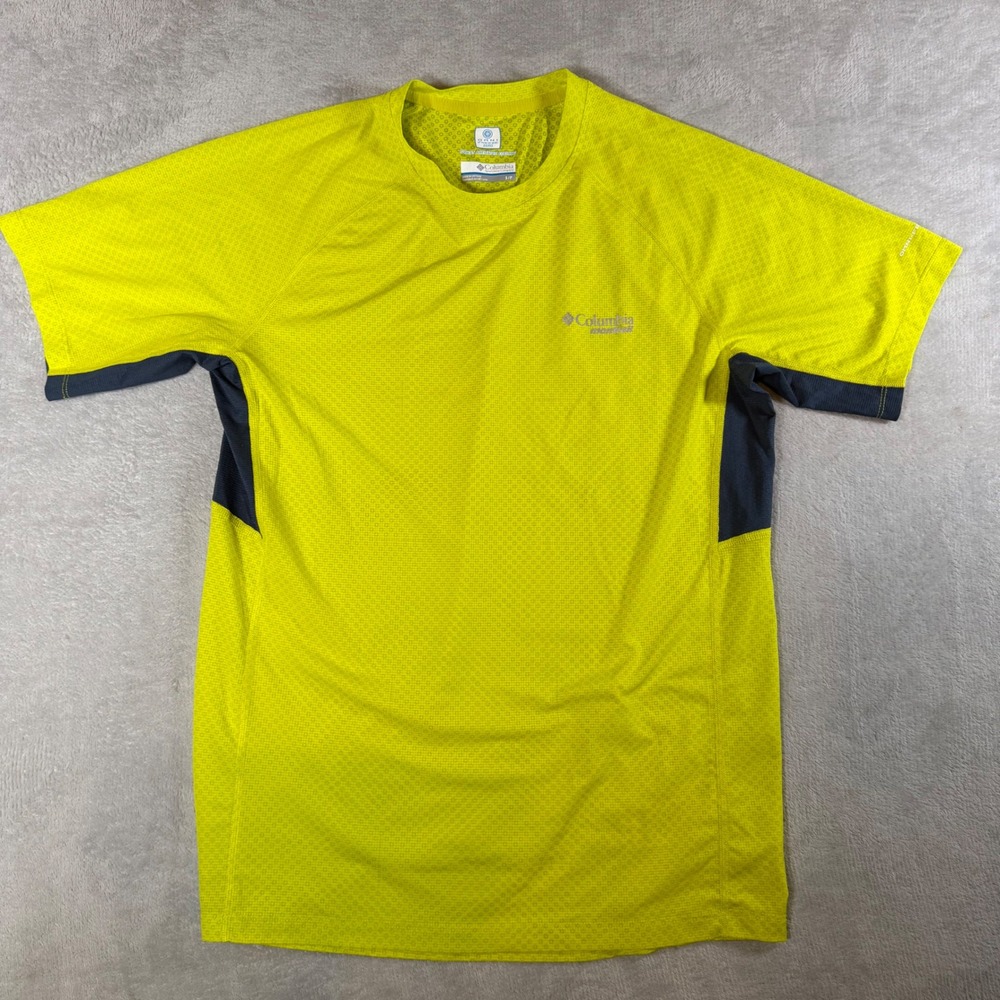 Columbia Montrail Mens Omni-Freeze Zero Running Shirt Lime Green AM1307 Small